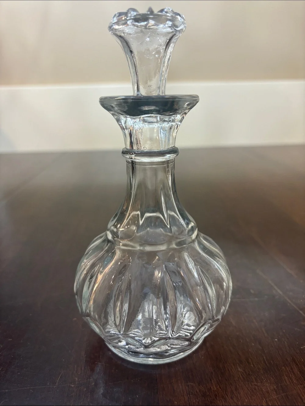 Tabletop Oil / Vinegar Cruet Bottle with matching stopper